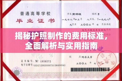 安乡揭秘护照制作的费用标准，全面解析与实用指南