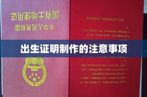 安乡出生证明制作的注意事项