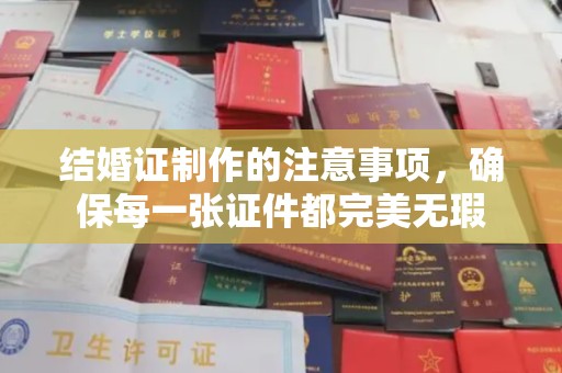 安乡结婚证制作的注意事项，确保每一张证件都完美无瑕