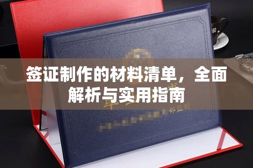 安乡签证制作的材料清单，全面解析与实用指南