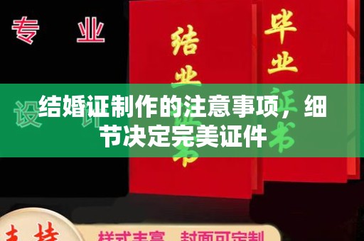 安乡结婚证制作的注意事项，细节决定完美证件