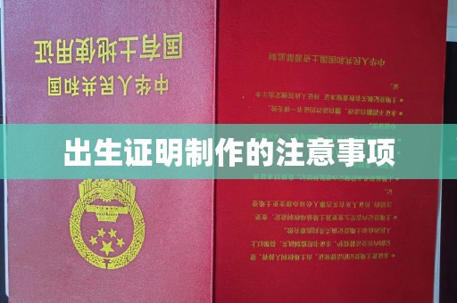 安乡出生证明制作的注意事项